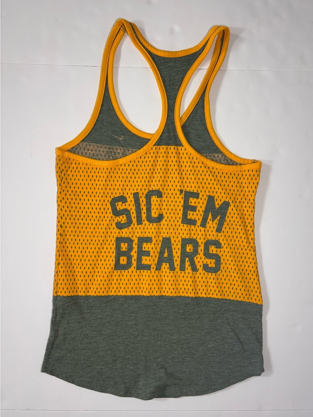 Nike Baylor Bears Dri-FIT Racerback Tank Women’s Small Green Gold NCAA - Picture 5 of 7